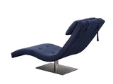 SalesFever® Liege blau Polsterliege Relaxliege 200 cm Design Samt Tiara 390344 Miniaturansicht - 6