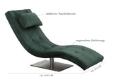 SalesFever® Liege grün Polsterliege Relaxliege 200 cm Design Samt Tiara 390351 Miniaturansicht - 8