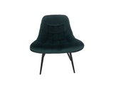 SalesFever® Loungesessel grün XXL-Sitzfläche Steppung Samt Metall schwarz CHICAGO 390542 Miniaturansicht - 3