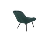 SalesFever® Loungesessel grün XXL-Sitzfläche Steppung Samt Metall schwarz CHICAGO 390542 Miniaturansicht - 5