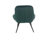 SalesFever® Loungesessel grün XXL-Sitzfläche Steppung Samt Metall schwarz CHICAGO 390542 Miniaturansicht - 6