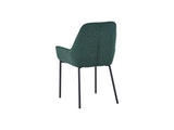 SalesFever® Polsterstuhl tannengrün 2er Set Strukturstoff mit Armlehnen Metall schwarz Stuhl LINNEA 391976 Miniaturansicht - 7