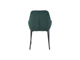 SalesFever® Polsterstuhl tannengrün 2er Set Strukturstoff mit Armlehnen Metall schwarz Stuhl LINNEA 391976 Miniaturansicht - 8