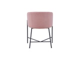 SalesFever® Polsterstuhl rose Strukturstoff mit Armlehnen Metall schwarz Stuhl SJARD 392010 Miniaturansicht - 7
