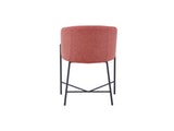 SalesFever® Polsterstuhl dusty pink Strukturstoff mit Armlehnen Metall schwarz Stuhl SJARD 392027 Miniaturansicht - 7