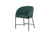 SalesFever® Polsterstuhl tannengrün Strukturstoff mit Armlehnen Metall schwarz Stuhl SJARD 392034 Miniaturansicht - 2