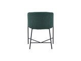 SalesFever® Polsterstuhl tannengrün Strukturstoff mit Armlehnen Metall schwarz Stuhl SJARD 392034 Miniaturansicht - 7