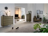 SalesFever® Sideboard Grau mit 2 Türen und 3 Schubladen Beine Messing LOTTA 393000 Miniaturansicht - 7