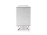 SalesFever® Sideboard Weiß mit 2 Türen und 3 Schubladen Beine Messing LOTTA 393017 Miniaturansicht - 4