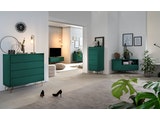 SalesFever® Sideboard Grün mit 2 Türen und 3 Schubladen Beine Messing LOTTA 395073 Miniaturansicht - 7