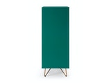 SalesFever® Kommode Grün hoch mit 4 Schubladen und Spiegel Beine Messing LOTTA 395080 Miniaturansicht - 4