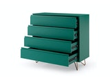 SalesFever® Kommode Grün breit mit 4 Schubladen Beine Messing LOTTA 395097 Miniaturansicht - 3
