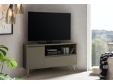 SalesFever® Eck Grau TV-Lowboard mit Schublade Beine Messing LOTTA 393611 Miniaturansicht - 6