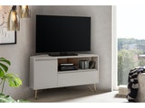 SalesFever® Eck Weiß TV-Lowboard mit Schublade Beine Messing LOTTA 393628 Miniaturansicht - 6