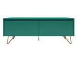 SalesFever® Lowboard Grün mit Klappfach und Schublade Beine Messing LOTTA 395066 Miniaturansicht - 2
