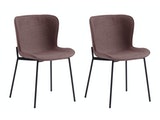 SalesFever® Esszimmerstuhl Rot 2er Set Schalensitz mit Strukturstoff Sam 393727 Miniaturansicht - 1