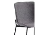 SalesFever® Esszimmerstuhl Grau 2er Set Schalensitz mit Strukturstoff Sam 393703 Miniaturansicht - 3