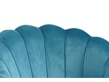 SalesFever® Muschelsofa Blau aus Samt Arielle 394267 Miniaturansicht - 5