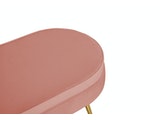 SalesFever® Sitzpouf Rose oval aus Samt Arielle 395417 Miniaturansicht - 3