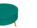 SalesFever® Sitzpouf grün rund aus Samt Arielle 395349 Miniaturansicht - 3