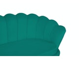 SalesFever® Muschelsofa Grün 3-Sitzer aus Samt Arielle 395288 Miniaturansicht - 4
