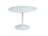 SalesFever® Tisch weiß in Marmoroptik rund Ø 110 cm Swirl 394281 Miniaturansicht - 1