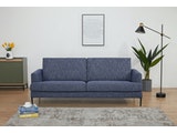 SalesFever® Sofa blau 3-Sitzer Strukturstoff Tokyo 394601 Miniaturansicht - 8