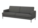 SalesFever® Sofa anthrazit 3-Sitzer Strukturstoff Tokyo 394571 Miniaturansicht - 2