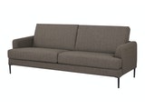 SalesFever® Sofa dunkelbraun 3-Sitzer Strukturstoff Tokyo 394564 Miniaturansicht - 2