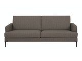 SalesFever® Sofa dunkelbraun 3-Sitzer Strukturstoff Tokyo 394564 Miniaturansicht - 1
