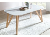 SalesFever® Essgruppe weiß gelb 180 x 90 cm Aino 5tlg. Tisch & 4 Stühle 393321 Miniaturansicht - 2