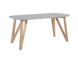 SalesFever® Essgruppe Grau 180 x 90 cm Grau Aino 5tlg. Tisch & 4 Stühle 393222 Miniaturansicht - 5