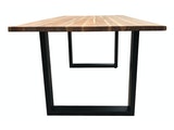 SalesFever® Esstisch mit Baumkante 160 x 90 cm aus Teakholz Natur Remo  394946 Miniaturansicht - 6