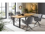 SalesFever® Esstisch mit Baumkante 160 x 90 cm aus Teakholz Natur Remo  394946 Miniaturansicht - 10