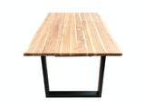 SalesFever® Esstisch 180 x 90 cm mit Baumkante aus Teakholz Natur Remo 394953 Miniaturansicht - 5