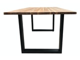 SalesFever® Esstisch 220 x 100 cm mit Baumkante aus Teakholz Natur Remo 394977 Miniaturansicht - 6