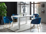 SalesFever® Essgruppe Blau 160 x 90 cm weiß Luke 5tlg. Tisch & 4 Stühle Sjard 393482 Miniaturansicht - 1
