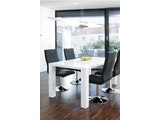 SalesFever® Essgruppe Weiß Schwarz Luke 180 x 90 cm 5tlg. Tisch & 4 Stühle Lio 393413 Miniaturansicht - 1