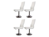 SalesFever® Essgruppe Weiß Luke 180 x 90 cm 5tlg. Tisch & 4 Stühle Lio 393390 Miniaturansicht - 5