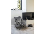 SalesFever® Relaxsessel Grau mit Samtbezug Caiden 396742 Miniaturansicht - 5