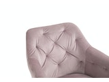 SalesFever® Armlehnstuhl Rose mit 360° Drehfunktion Samtbezug Fiona 396513 Miniaturansicht - 7