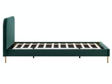 SalesFever® Polsterbett Grün mit Samtbezug 90x200 cm Copenhagen 397008 Miniaturansicht - 2