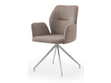 SalesFever® Armlehnstuhl Braun mit 180° Drehfunktion Amira 368008 Miniaturansicht - 1