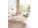 SalesFever® Esstisch 160x90 cm Akazie Gestell in U-Form WESLEY 398890 Miniaturansicht - 2