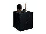 SalesFever® Beistelltisch Schwarz 45x45 cm in Marmoroptik Dallas 398647 Miniaturansicht - 1