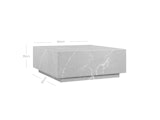 SalesFever® Couchtisch Grau 90x90 cm in Marmoroptik Jaxon 368053 Miniaturansicht - 4