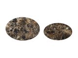 SalesFever® Couchtisch oval Braun 2er Set Marmoroptik HARLEY 367032 Miniaturansicht - 6