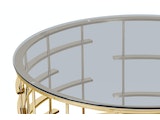 SalesFever® Couchtisch Gold/Grau Ø 90 cm Astra 371503 Miniaturansicht - 3