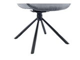 SalesFever® Armlehnstuhl mit Wabensteppung Samt Grau Harvey 399163 Miniaturansicht - 6