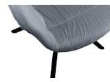 SalesFever® Armlehnstuhl mit Wabensteppung Samt Grau Harvey 399163 Miniaturansicht - 8